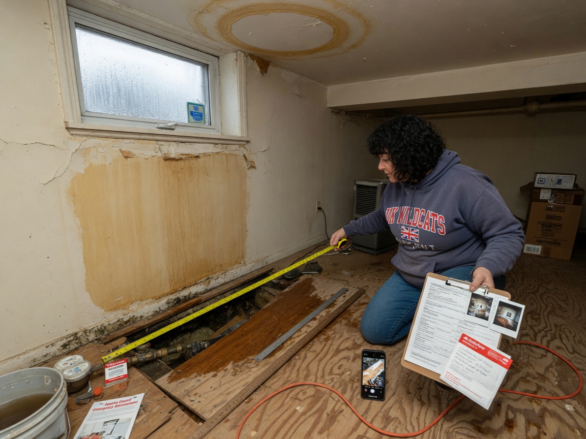 Documenting Water Damage for Insurance in Lexington KY