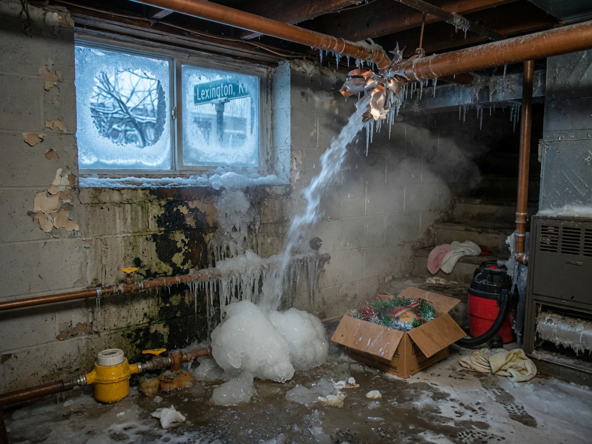 How Lexington Winters Cause Pipe Bursts and What Follows